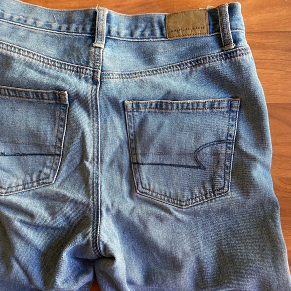 Blue High Waisted Distressed Denim Jeans Straight Leg in Women’s size 0 - Picture 3 of 6